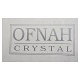 Pair of Unopened Ofnah Crystal Candle Holders