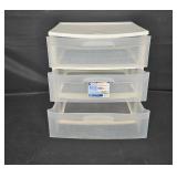 Sterilite 3-Drawer Storage Cart - Wide, Large Capacity