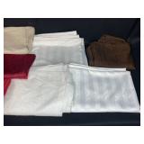 Collection of Assorted Tablecloths and Kitchen Linens