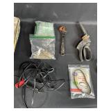 Assorted Hand Tools and Supplies Including Roller Pail, Tray, and More