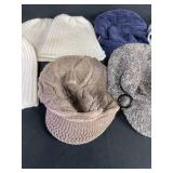 Collection of Knit Hats including Beanies and Caps