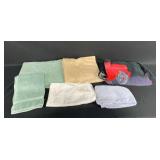 Lot of Mixed Color Bath Towels and Washcloths