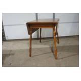 vintage wood table drop leaf