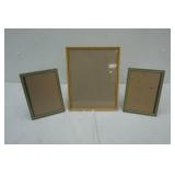 3 rare vintage picture frames