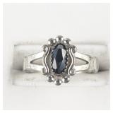 Wheeler Hematite Sterling Silver Ring. Size 6.75 - 7.