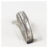 Intricate Sterling Silver Band. Size 5.25 - 5.5.