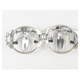 Selini  Balance The Yoke Motif Silver Tone Base Metal Bracelet & Clip-On Earrings.