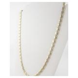 Swirl Linkgold Tone Base Metal Chain Necklace.