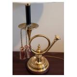 Brass Horn Table Lamp