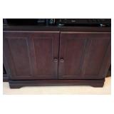 Large Wood Entertainment Cabinet