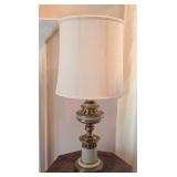 Large Vintage Brass Table Lamp