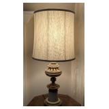 Large Vintage Brass Table Lamp