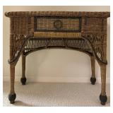 Pier1 Rattan Wall Table with Mirror