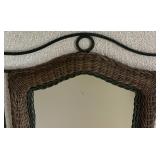 Pier1 Rattan Wall Table with Mirror