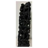 Vintage African Ebony Wood Family Tree Carved Sculpture