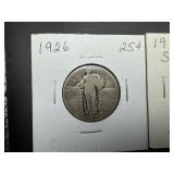 1926 STANDING LIBERTY QUARTERS 1926 & 1926S VG (2 Coins)