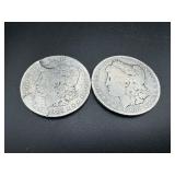 Two MORGAN DOLLARS INCL 1901S, 1900O, 1901S SCARCER DATE