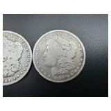 Two MORGAN DOLLARS 1889O,1890O