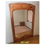 Basset Furniture Oak Six Drawer Desser & Mirror