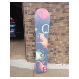 55 Inch Burtin Snowboard with Sorbie Bindings