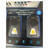 Infinity X1 Stereo, Wireless, Rechargeable 700 Lumens Worklight with Bluetooth Speakers 2-Pack