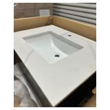 Kohler Orime 30" Bath Vanity With Quartz Vanity Top & Quartz Backsplash Dark Gray Retail $599.99