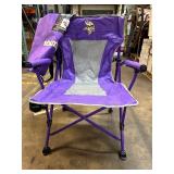 Minnesota Vikings Hard Arm Foldup Chair - 300Lb Capacity