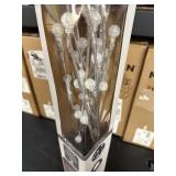 2 Pack of Decorative Evergreen Battery Powered Silver LED Branches - Like New Open Box