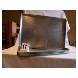 5 -18 x 25 Aluminum Cooking Trays