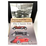 Framed Picture of 1914 Car and 2 Books