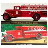 4 TEXACO Die Cast Trucks/Banks