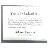 Packed PACKARD Lot Includes Die Cast Packard Car, Multiple Vintage Ads, Framed Picture of Packard & More