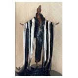 Erté MONACO Bronze Art Deco Sculpture / Erte Monaco 1990 Chalk & Vermilion and Sevenarts