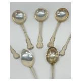 Vintage Towle French Provincial Sterling Silver Soup Spoons, Long Handled Spoons and More