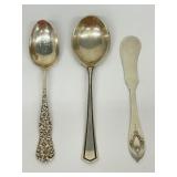 Three Vintage Sterling Silver Utensils