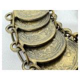 Vintage Foreign Coin Bracelet and Earrings Set