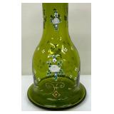 Vintage Green Glass Hookah Carafe