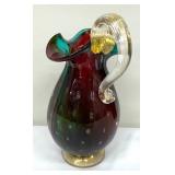 Vintage Murano Italian Art Glass Pitcher