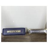 Hohner Blues Harp Harmonica - Made in Germany - Case and Instructions