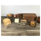 Lot of Wooden Boxes and More