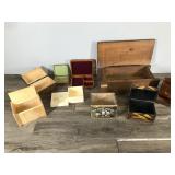 Lot of Wooden Boxes and More