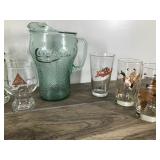 Lot of Collectible Glasses and More - Coca Cola - A&W - Budweiser - Blatz - Leinenkugels