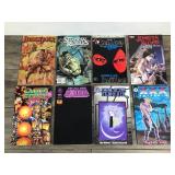 Lot of 8 Comic Books - Jennifer Blood - Black Hood - Shadow Reavers - Black Jack - Triple X - Tales of the Fehnnik - The All New Exiles - Cyber Force Zero