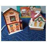 2 Grandeur Noel electric light-up houses