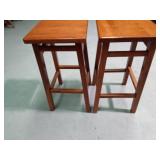 2 Solid Wood stools