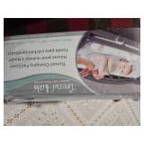 Trend Lab Flannel Changing Cover and Little Traveller baby Blanket, belt strap cover & Travel Pillow (New)