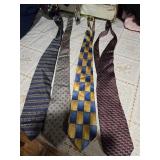 Four High Profile Brand Neckties(Haggar Clothing Co, Egon Von Furstenberg, Arrow and Executive Collection Neckties)