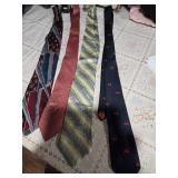 Four High Profile Brand Neckties  ( Burma Bibas, Kleinhans, Burma Bibas, and unbranded Neckties)