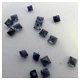 16 SAPPHIRE - .62 tw.ct. Square princess cut