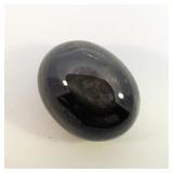 STAR SAPPHIRE - 26.3ct. Black Oval cabochon cut